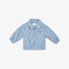 Kids Fendi Ready To Wear | Ff-Bomberjacke Aus Baumwolle In Hellblau