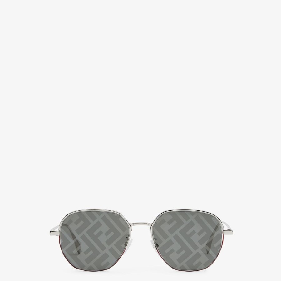 Herren Fendi Sonnenbrillen | Sonnenbrille In Der Farbe Palladium