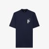 Herren Fendi T-Shirts Und Poloshirts | T-Shirt Aus Jersey In Blau