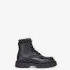 Herren Fendi Schnurschuhe Und Boots | Stiefelette Aus Leder In Schwarz