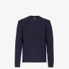 Herren Fendi Strickbekleidung | Pullover Aus Wolle In Blau