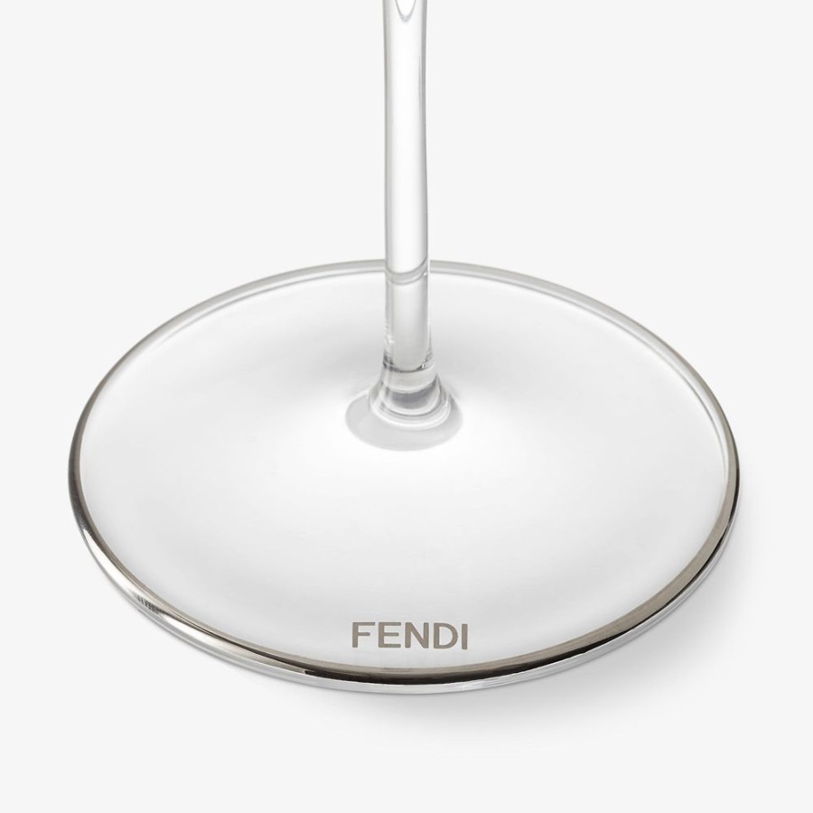 Home Decor & Lifestyle Fendi Tafelgeschirr | Glaser Aus Kristall Mit Pequin-Streifenmotiv