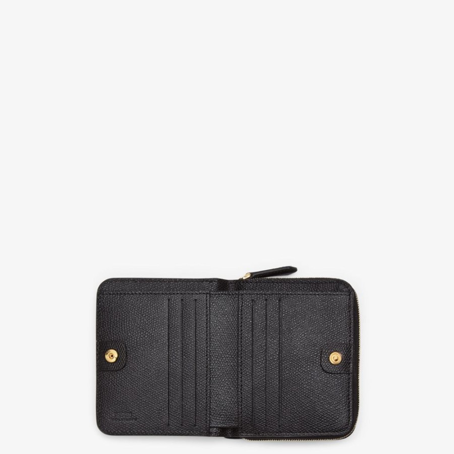 Damen Fendi Portemonnaies | Portemonnaie Aus Leder In Schwarz