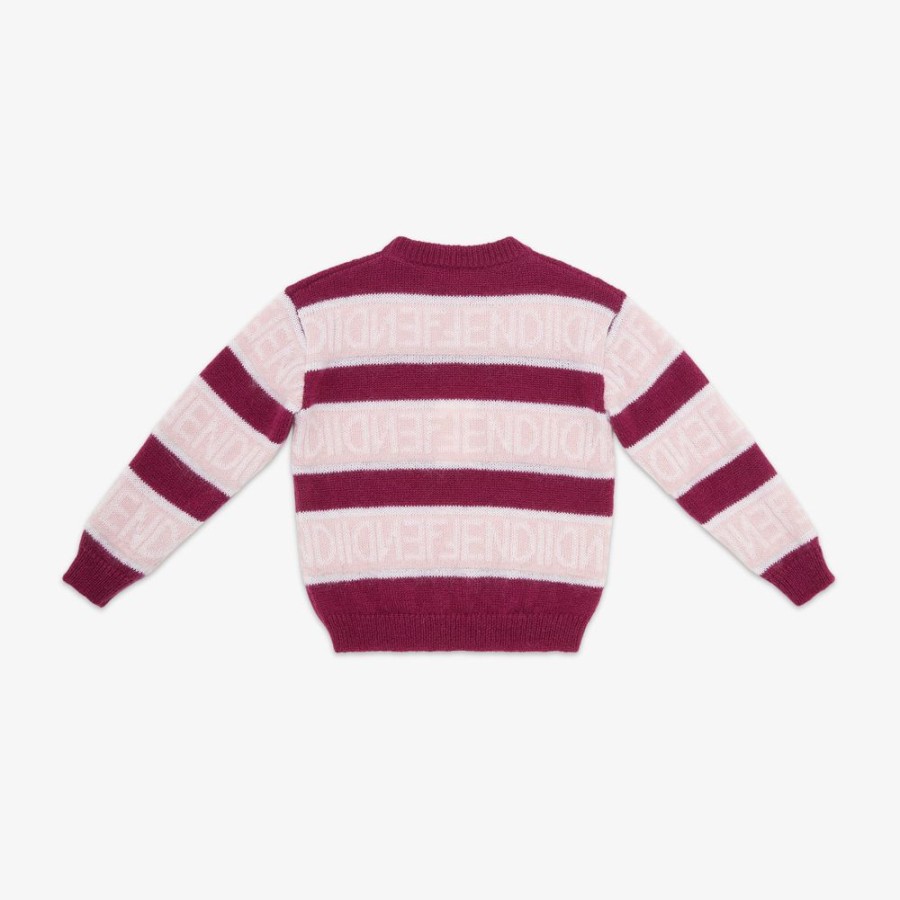 Kids Fendi Ready To Wear | Junior-Pullover Aus Mehrfarbigem Mohair