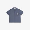 Kids Fendi Ready To Wear | Junior-Hemd Aus Chambray In Blau