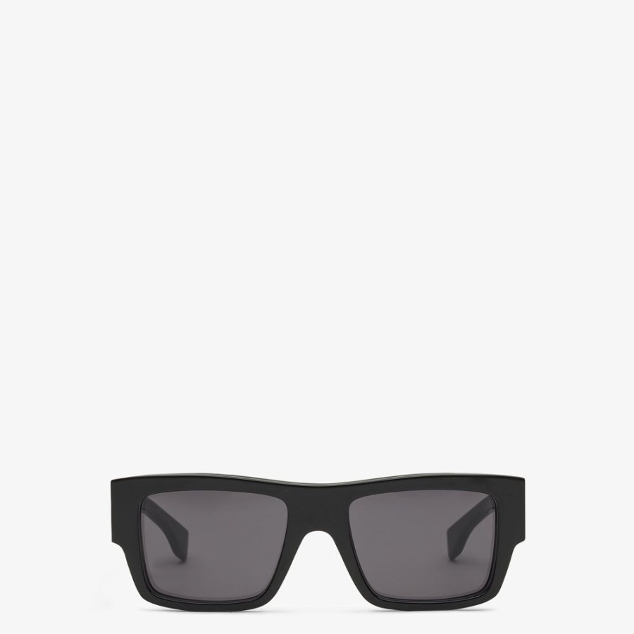 Herren Fendi Sonnenbrillen | Sonnenbrille Aus Acetat In Schwarz