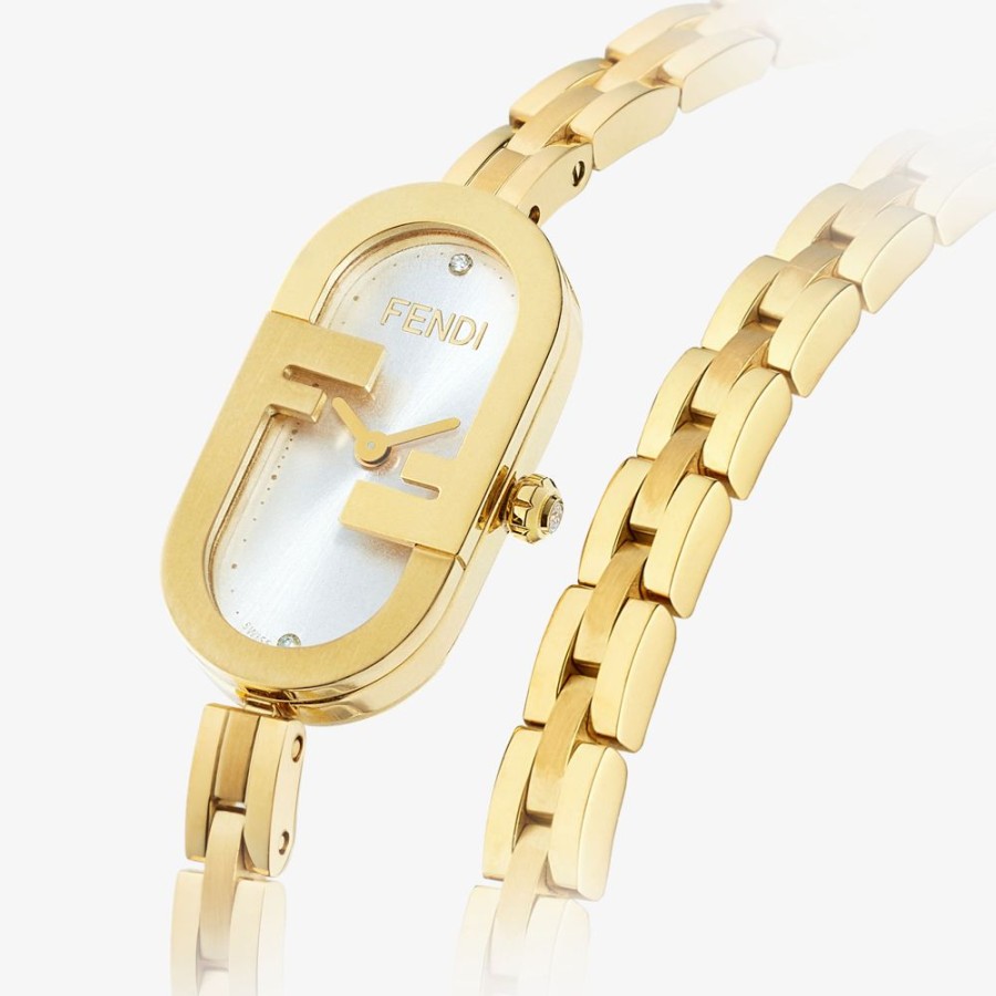 Damen Fendi Uhren | Ovale Armbanduhr 14,8 X 28,3 Mm Mit O'Lock-Logo