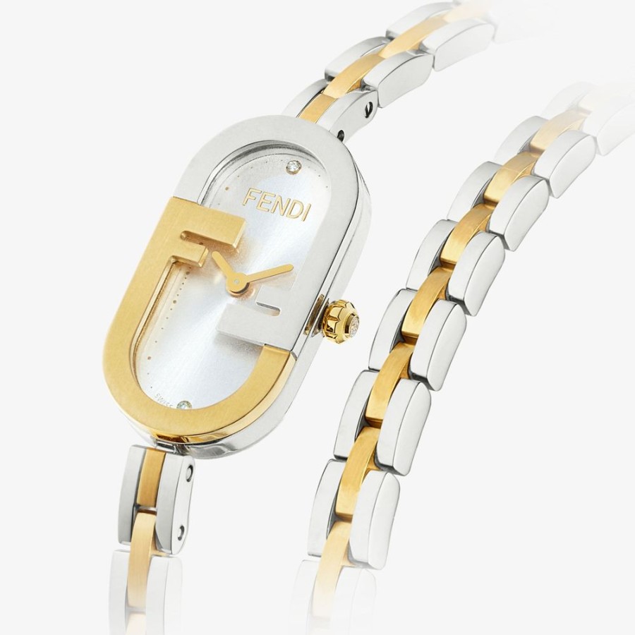 Damen Fendi Uhren | Ovale Armbanduhr 14,8 X 28,3 Mm Mit O'Lock-Logo