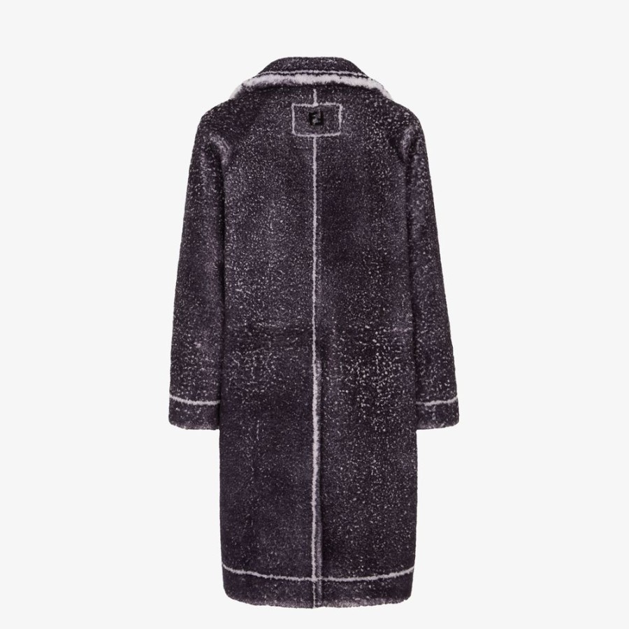 Herren Fendi Mantel Und Oberbekleidung | Mantel Aus Shearling In Blau