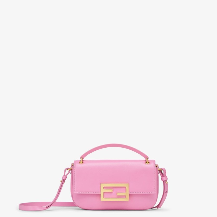 Damen Fendi Mini-Taschen | Pochette Aus Nappaleder In Rosa