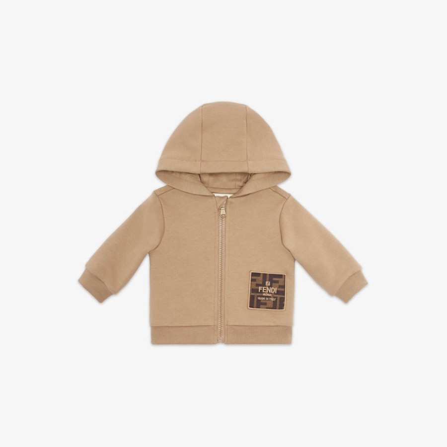 Kids Fendi Baby Madchen | Baby-Sweatshirt Aus Baumwolle Mit Tasche