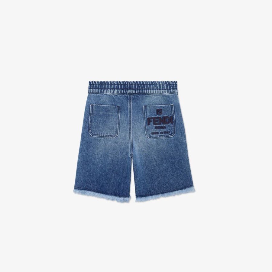 Kids Fendi Ready To Wear | Bermudas Aus Denim