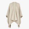 Damen Fendi Schals Und Ponchos | Poncho Aus Wolle Und Seide In Grau