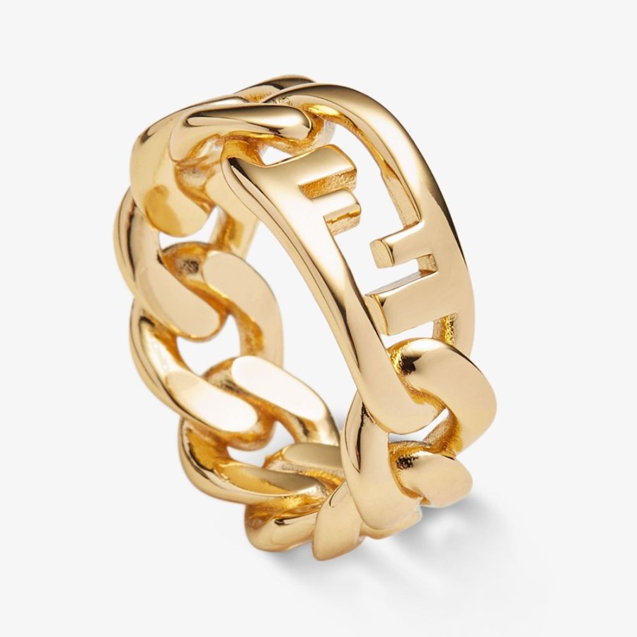 Damen Fendi Ringe | Ring Aus Metall, Goldfarben