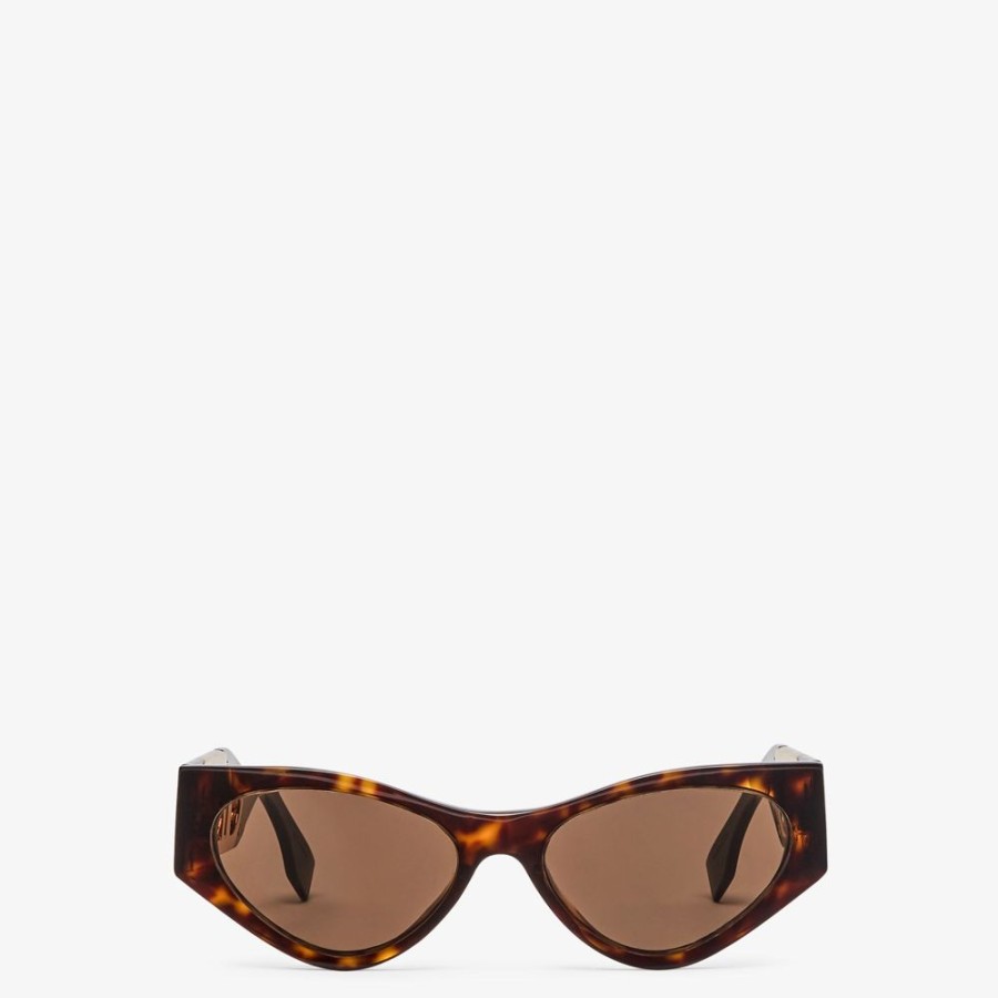 Damen Fendi Sonnenbrillen | Sonnenbrille Aus Acetat In Havannafarben