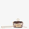 Damen Fendi Miniature Taschen | Charm Aus Pailletten In Der Farbe Bronze