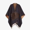 Damen Fendi Schals Und Ponchos | Poncho Aus Wolle Und Kaschmir In Schwarz