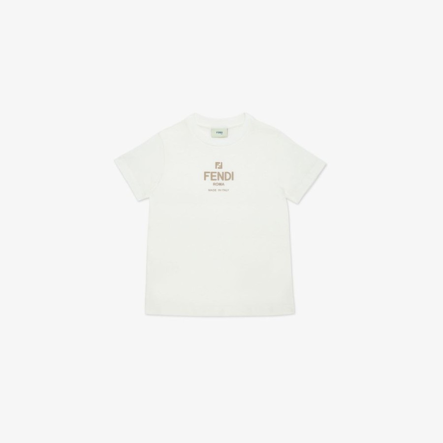 Kids Fendi Ready To Wear | Fendi Roma T-Shirt Aus Jersey