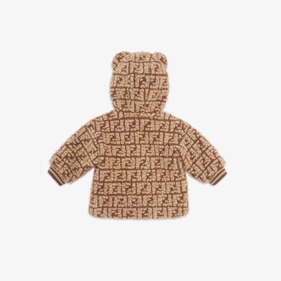 Kids Fendi Baby Madchen | Baby-Jacke Aus Wolle Mit Logo